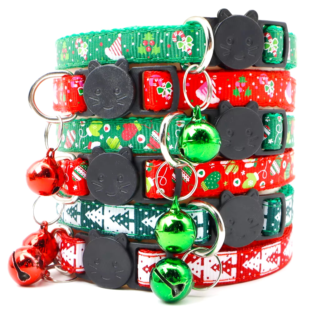 100Pcs Dog Christmas Collar Match Id Tag