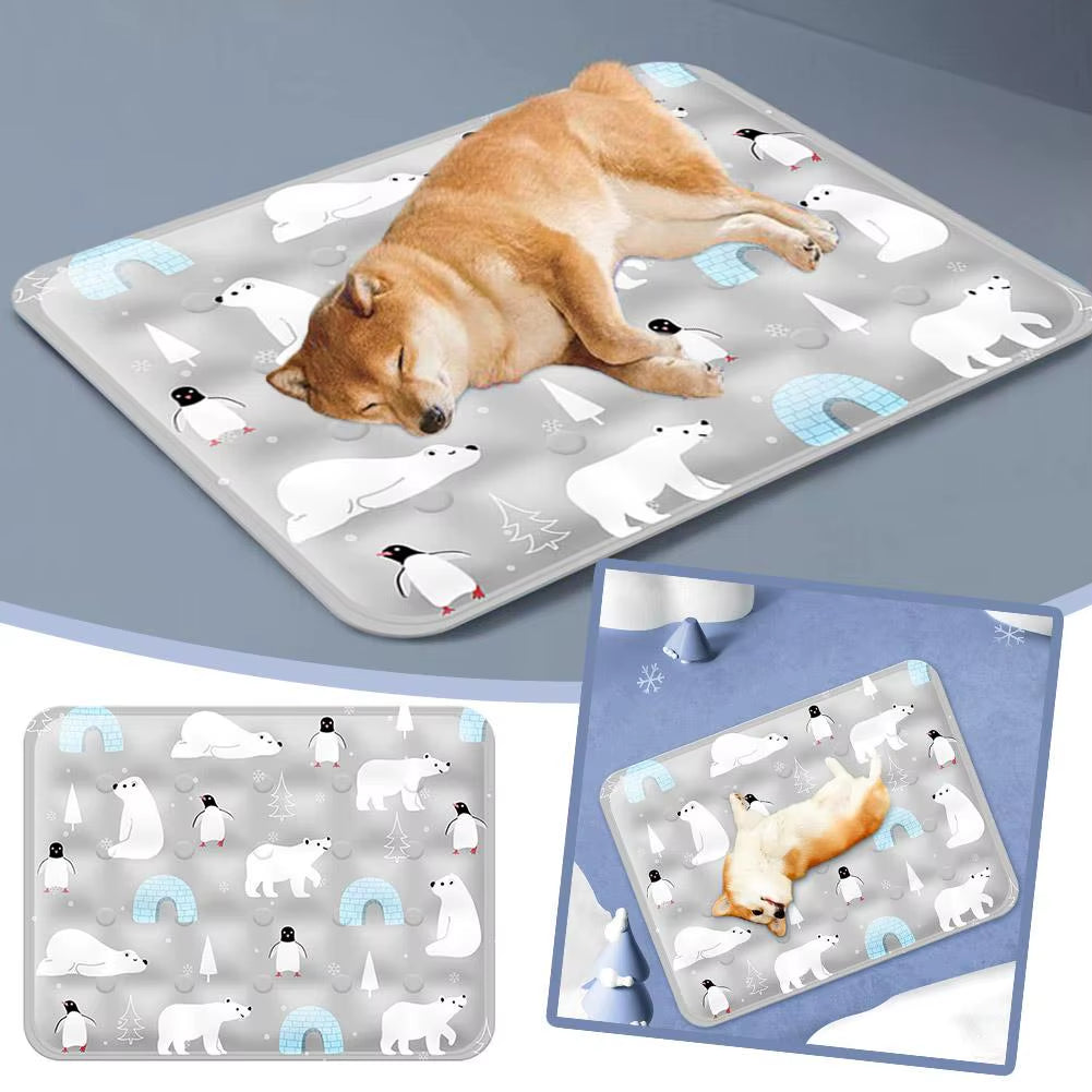 New Dog Cooling Mat Summer Pet Cat Cold Bed for Small Big Dogs Pet Accessories Cat Durable Blanket Sofa Cat Ice Pad Blanket Q5U9