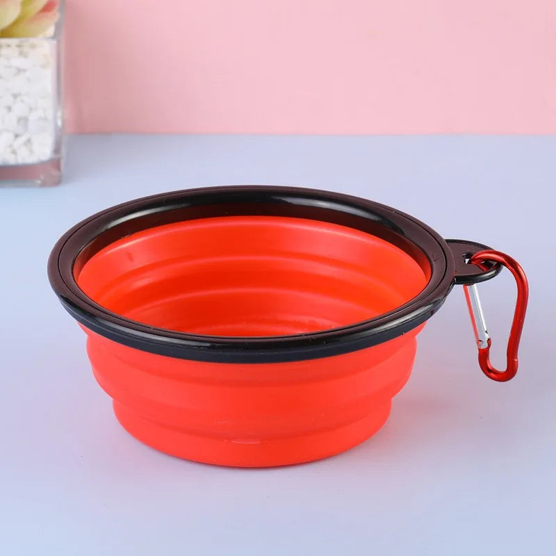 collapsible silicone dog bowl