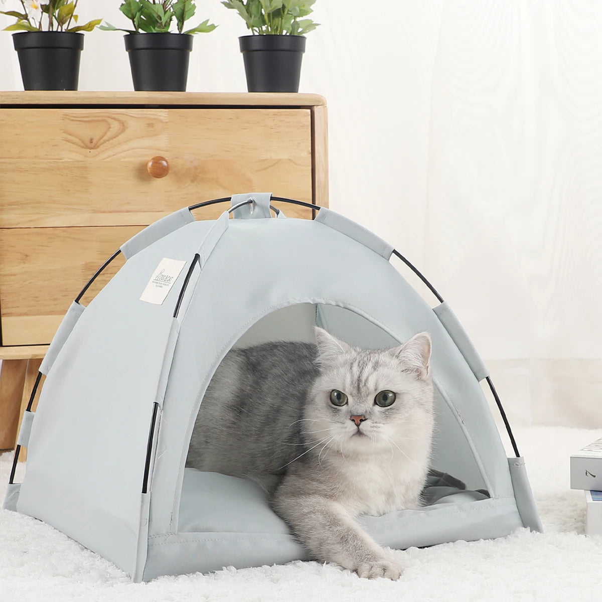 cozy clamshell pet tent bed warm winter shelter