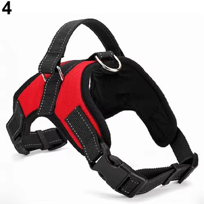 Large Soft Adjustable Dog Harness Pet Walk Out Hand Chest Body Strap for Dog Vest Collar Big Harness for Small Medium Large Dog