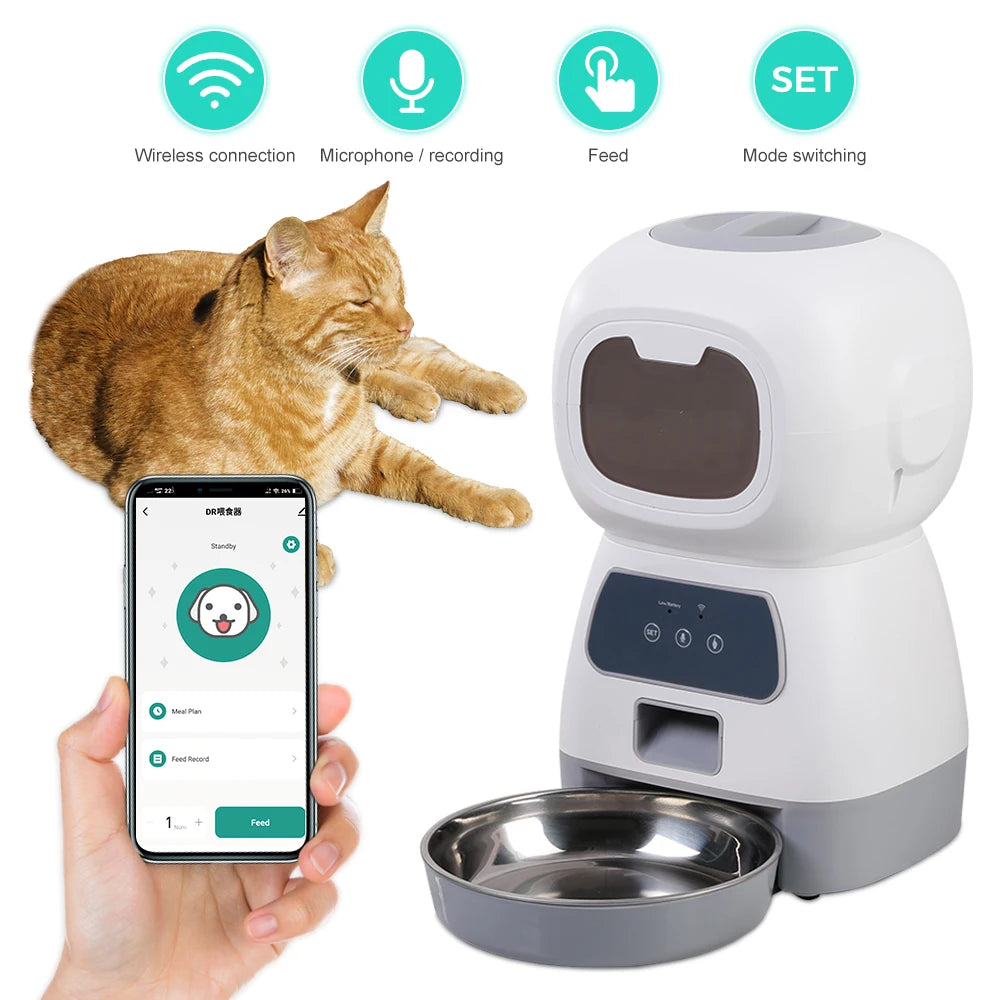 automatic pet feeder smart food dispenser