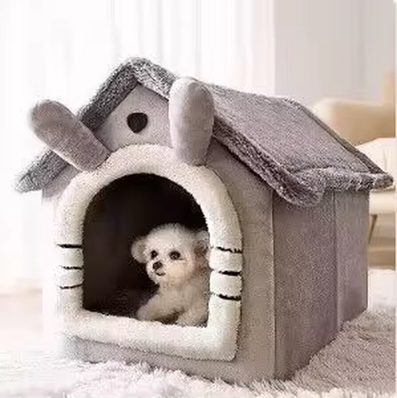 warm indoor dog house