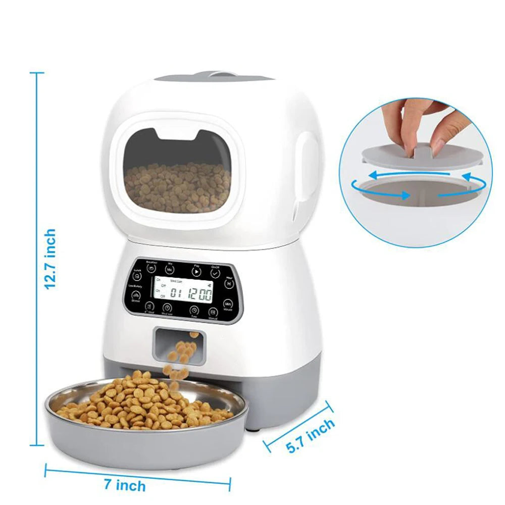 automatic pet feeder smart food dispenser