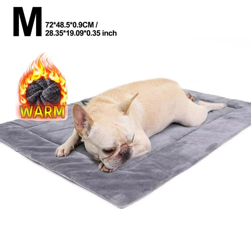 2023 Self-Heating Pet Pads Blanket Puppy Pad Warming Cushion Mat for Cats Dogs Small Pets with Thermal Body Heating Pad