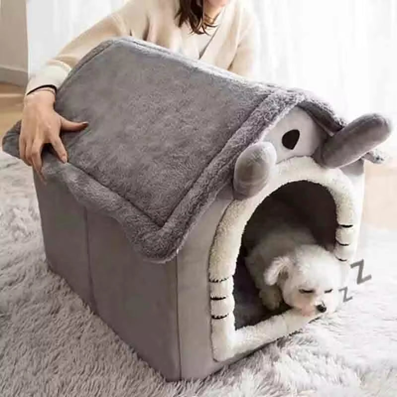 warm indoor dog house