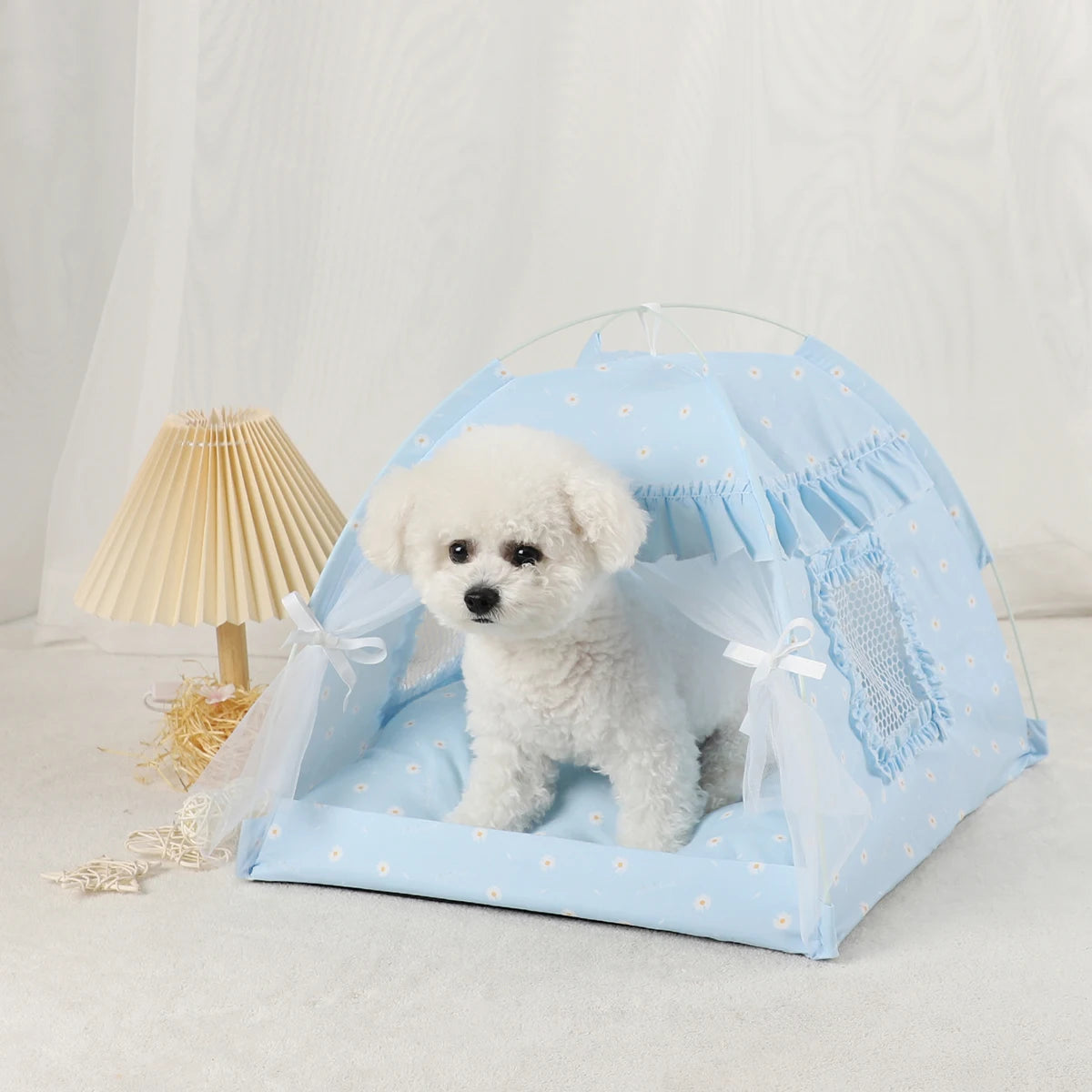 cozy clamshell pet tent bed warm winter shelter