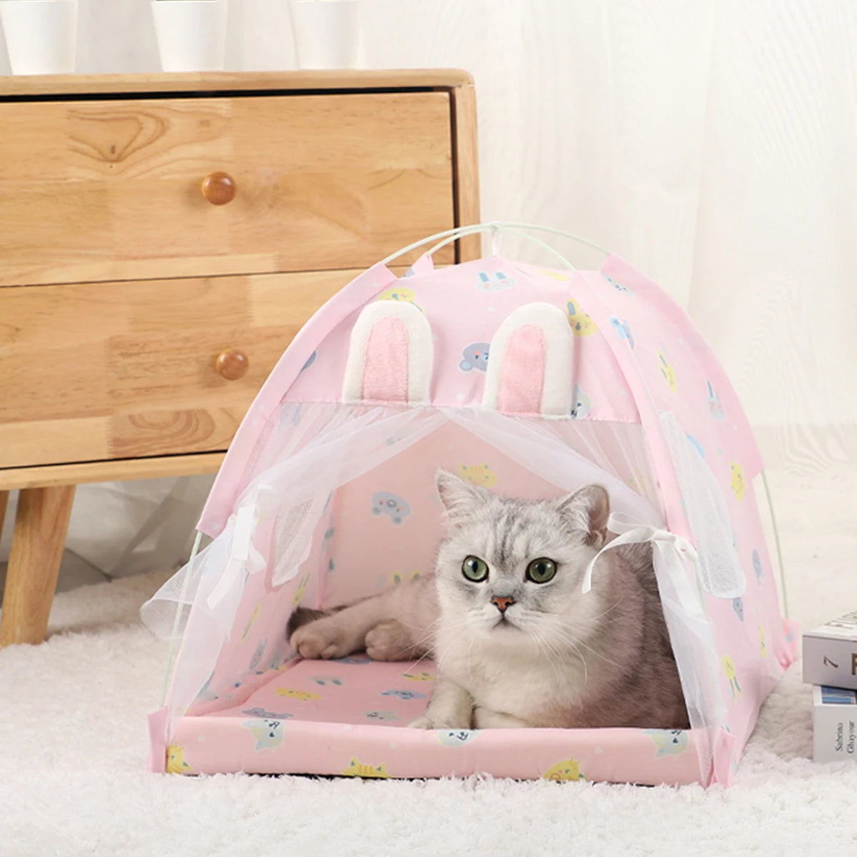 cozy clamshell pet tent bed warm winter shelter