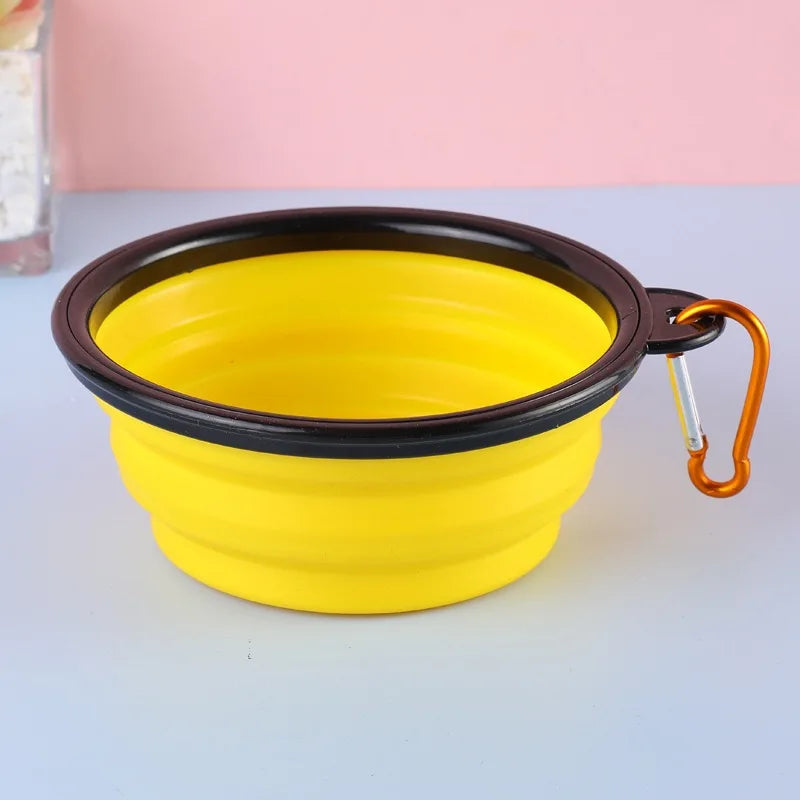 collapsible silicone dog bowl