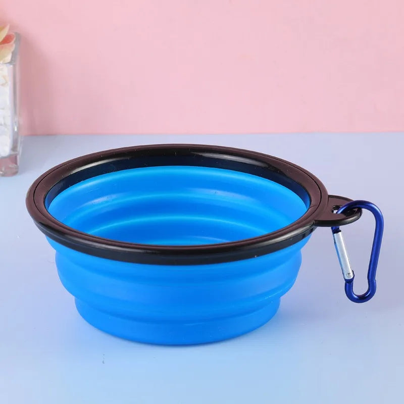 collapsible silicone dog bowl