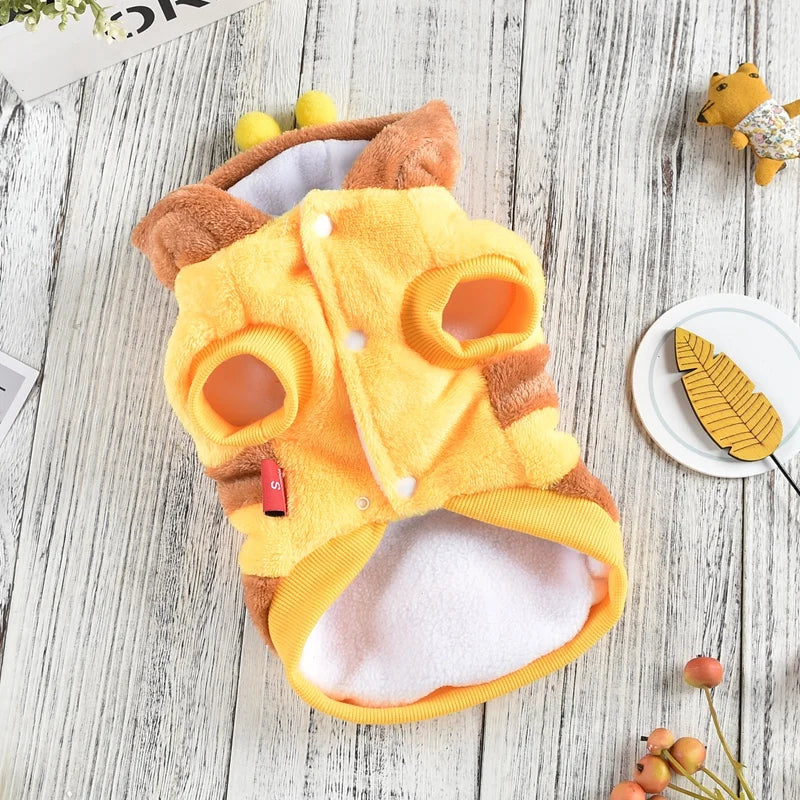 yellow bee dog costume jacket