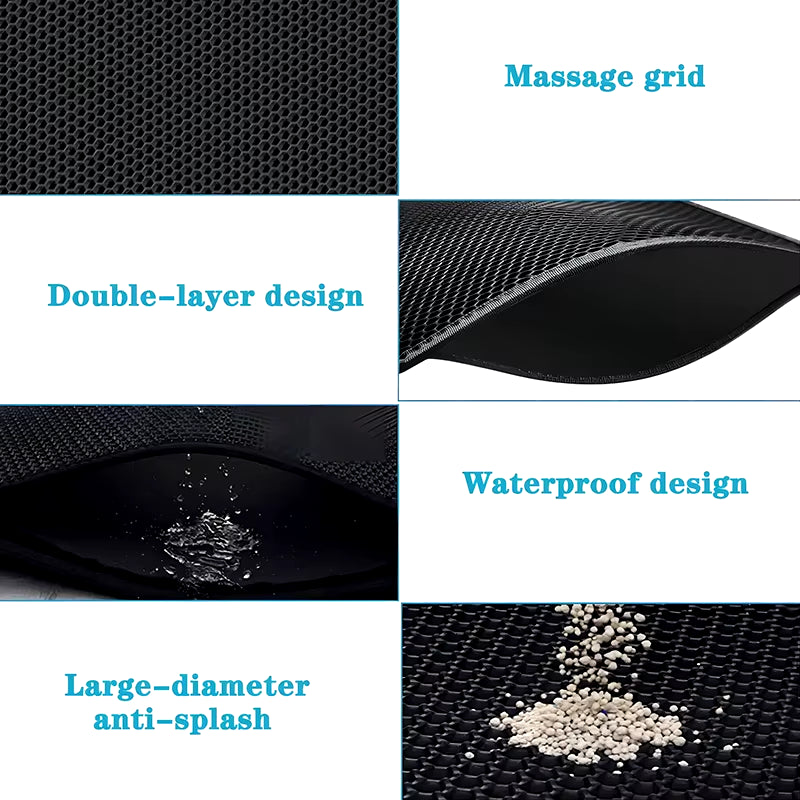 EVA Double Layer Cat Litter Pad Waterproof Non-Slip Sand Basin Filter Kitten Dog Washable Easy Cleaning Pet Accessories