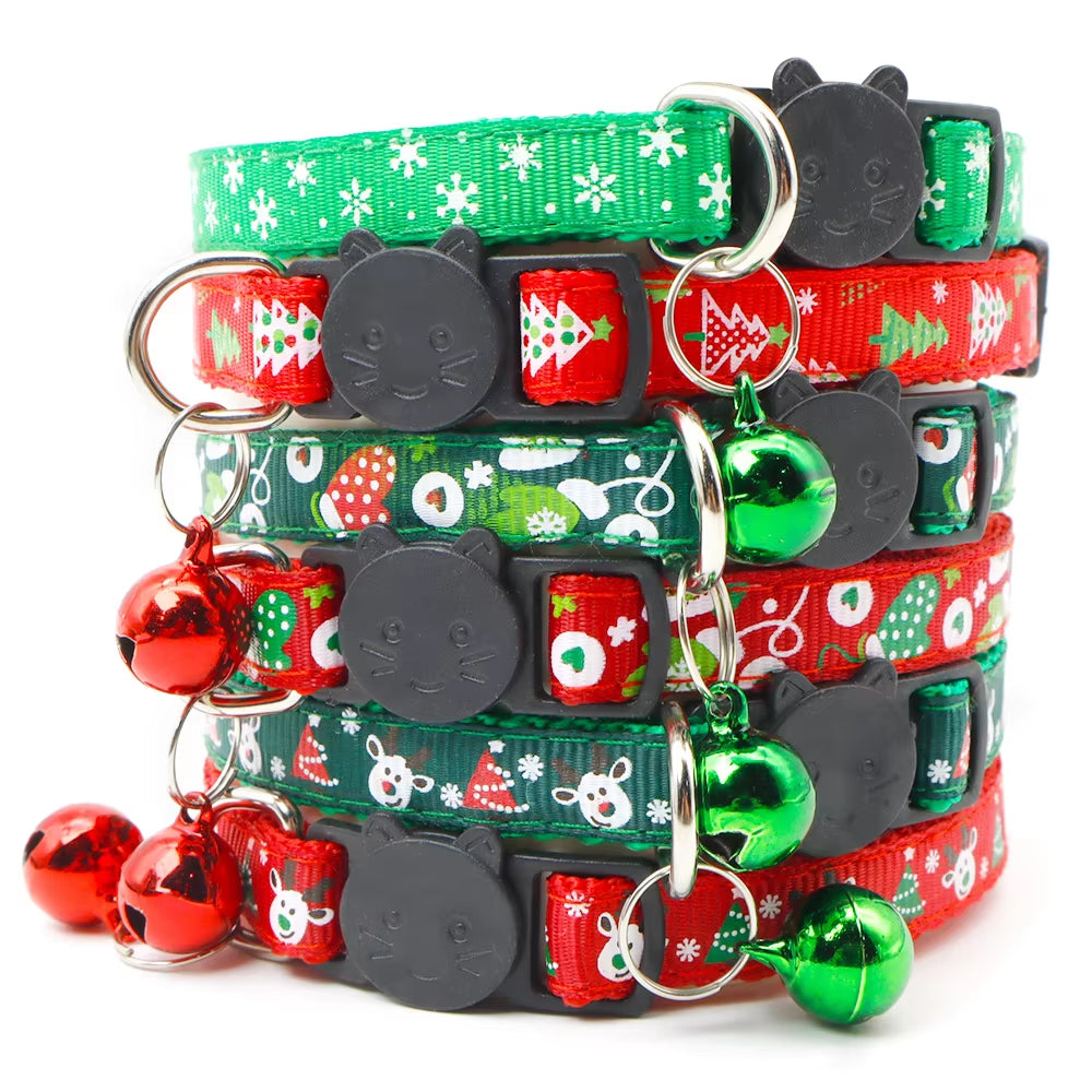 100Pcs Dog Christmas Collar Match Id Tag