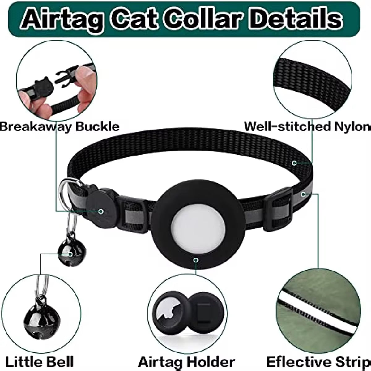 reflective breakaway TrackSafe Cat Collar