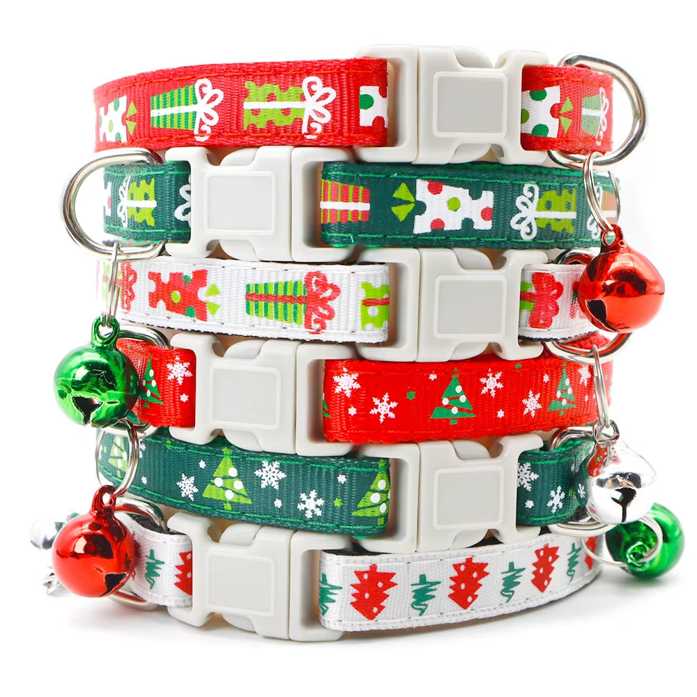 100Pcs Dog Christmas Collar Match Id Tag