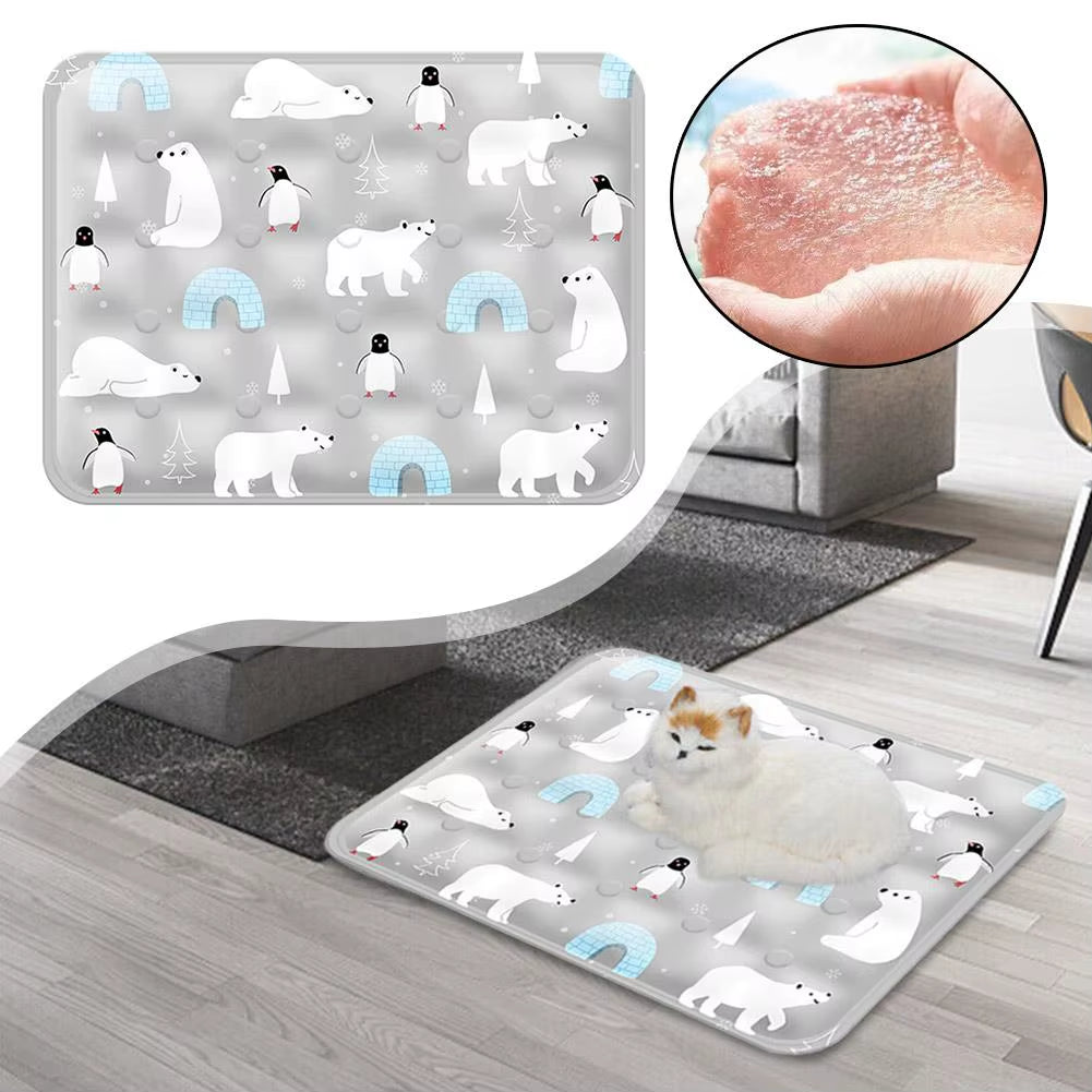 New Dog Cooling Mat Summer Pet Cat Cold Bed for Small Big Dogs Pet Accessories Cat Durable Blanket Sofa Cat Ice Pad Blanket Q5U9