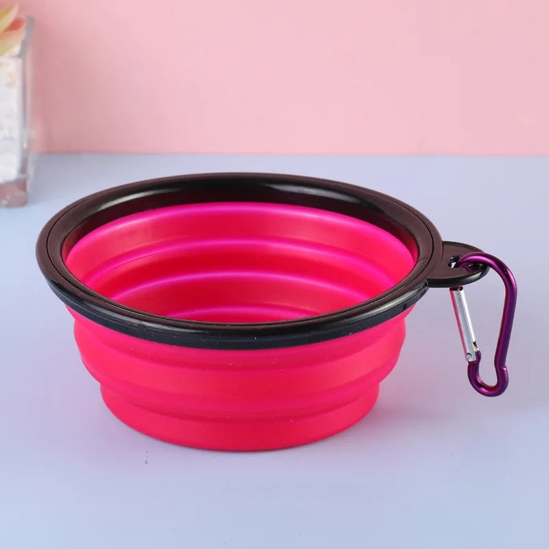 collapsible silicone dog bowl