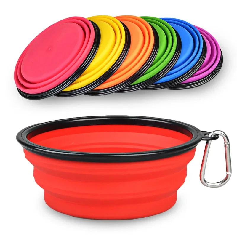 collapsible silicone dog bowl