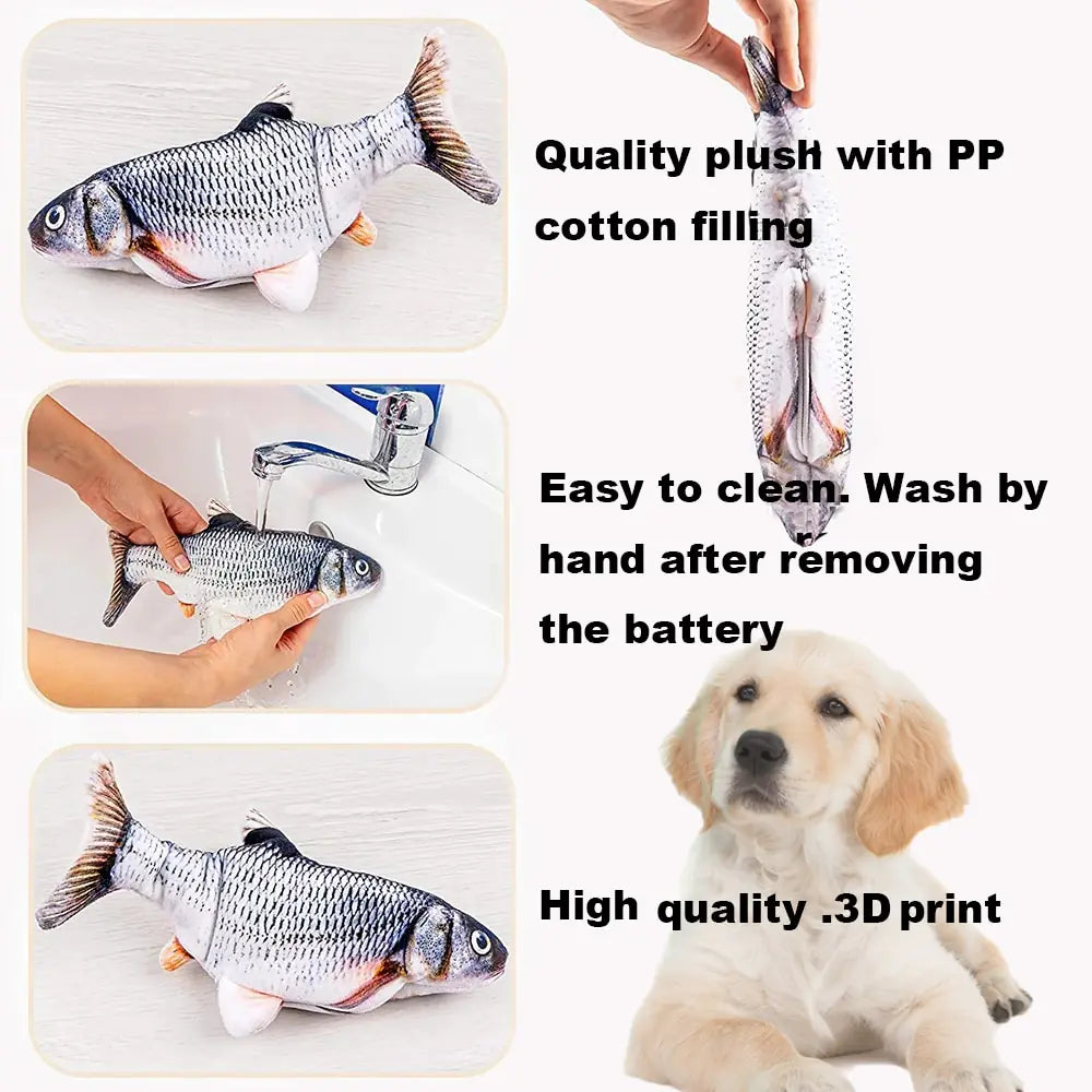 Interactive Floppy Fish Toy