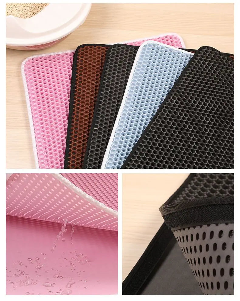 double layer waterproof cat litter mat