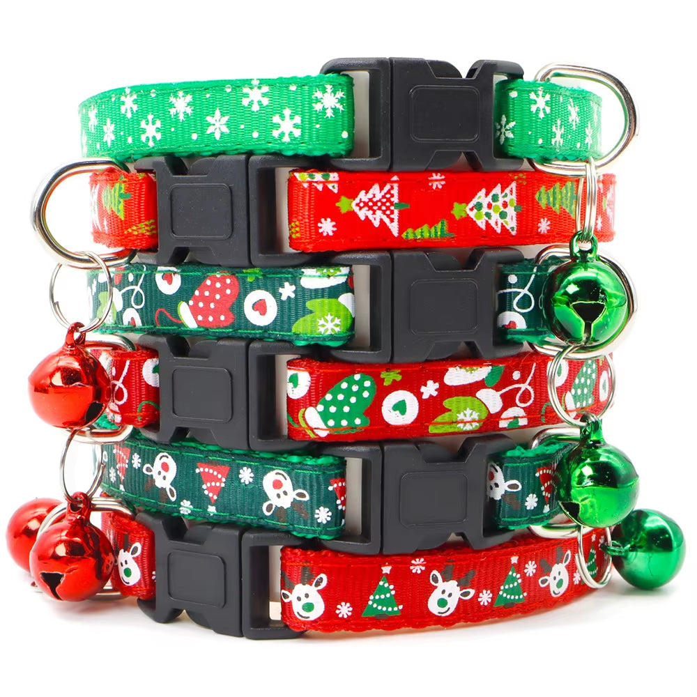 100Pcs Dog Christmas Collar Match Id Tag