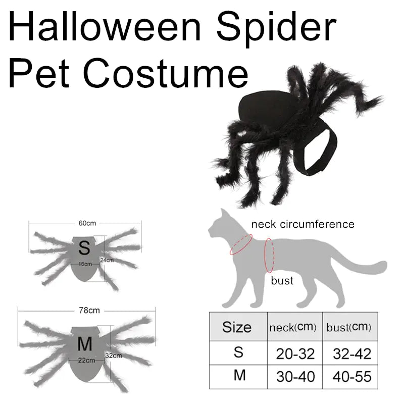 Halloween Spider Pets Costume