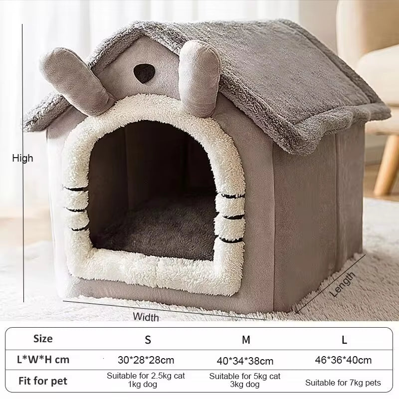 warm indoor dog house