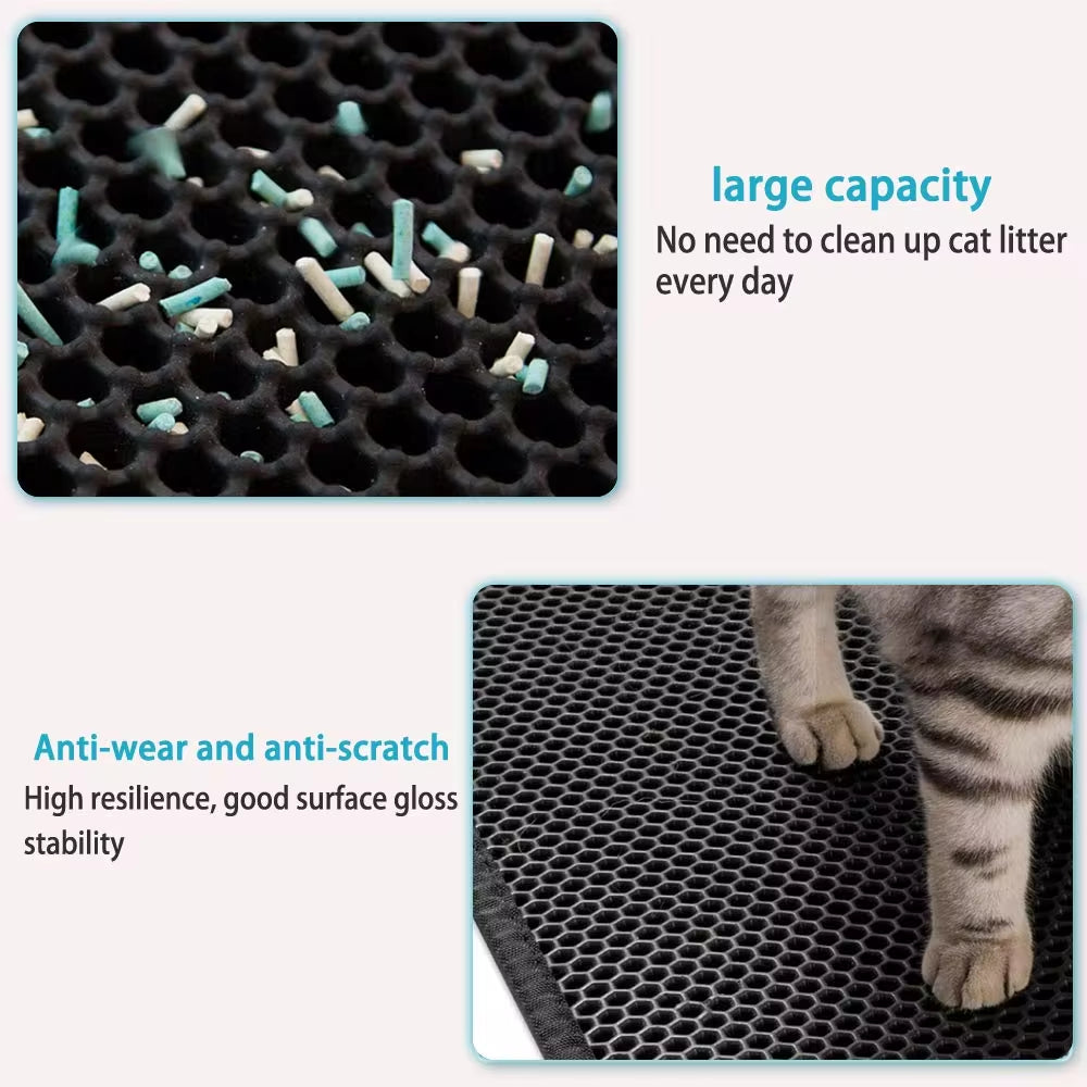 double layer waterproof cat litter mat