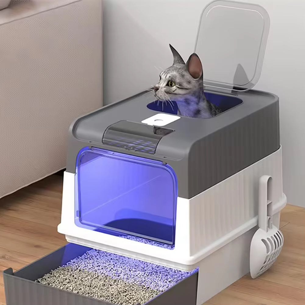 Cat Litter Box with UVC Ultraviolet Function