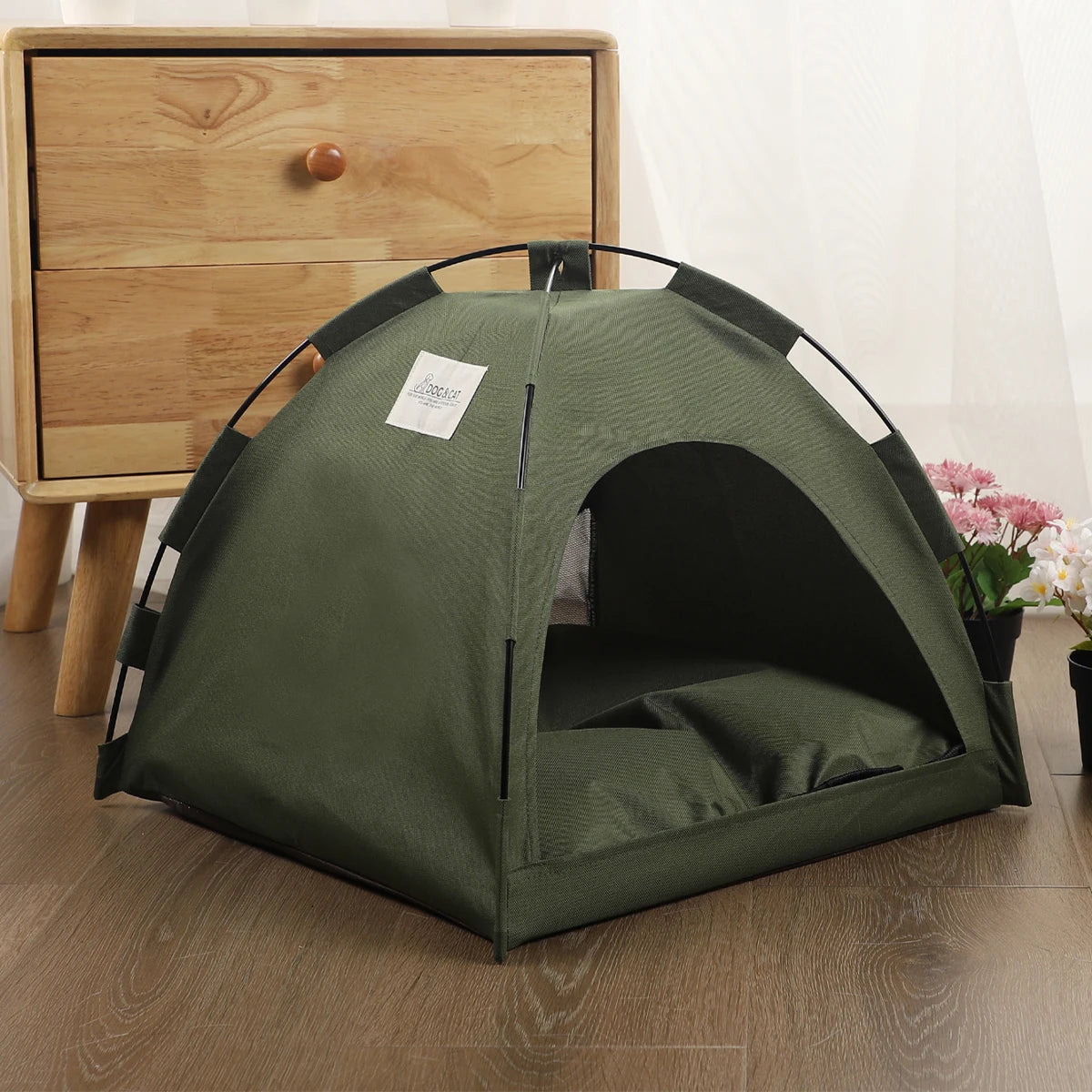 cozy clamshell pet tent bed warm winter shelter