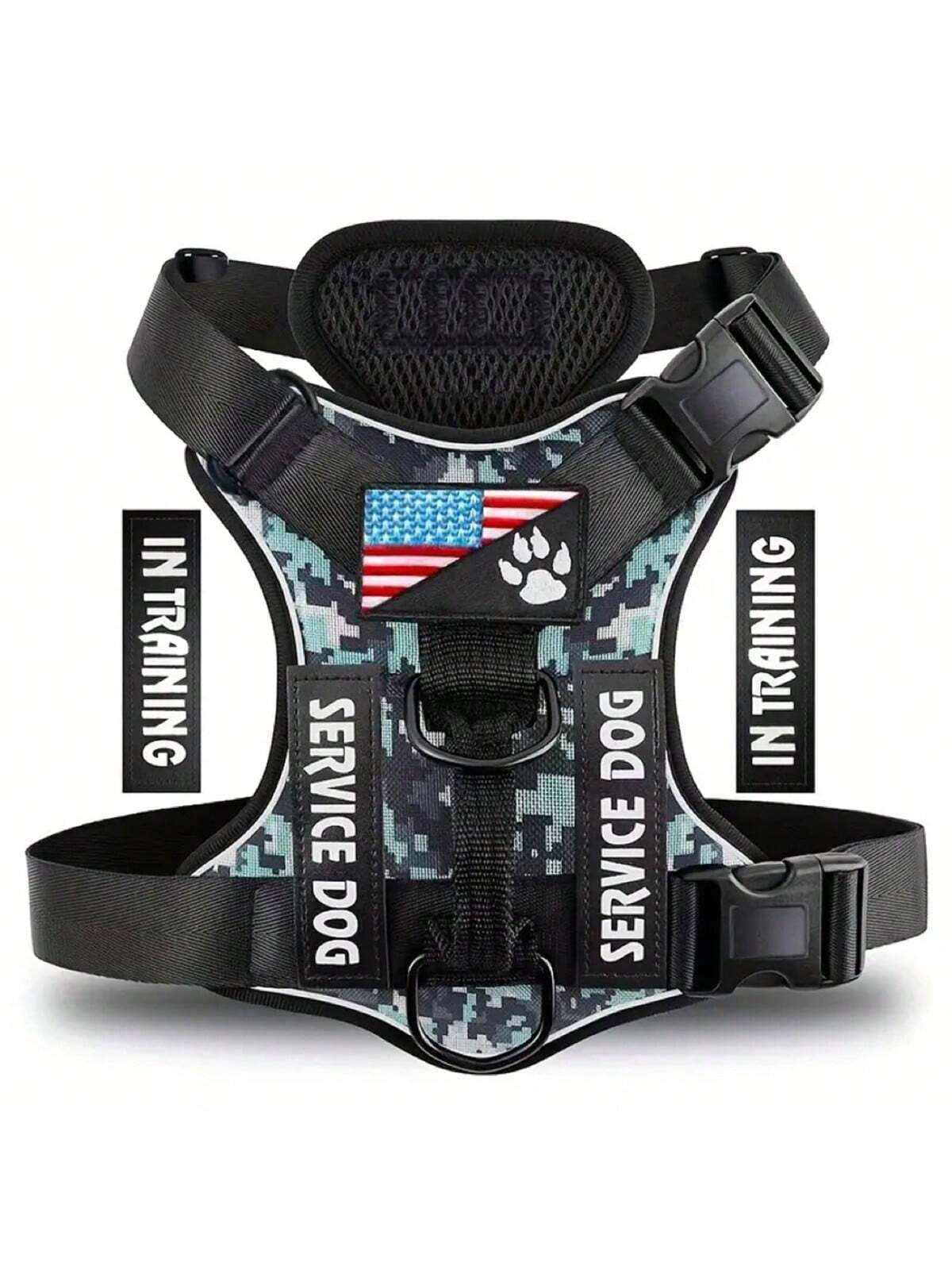 1Pc Anti-Shock Night Vision Reflective Vest Style Pet Harness Backpack for Dogs