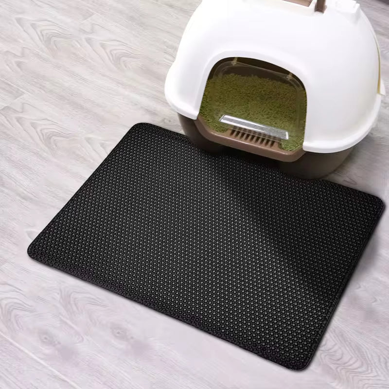 double layer waterproof cat litter mat