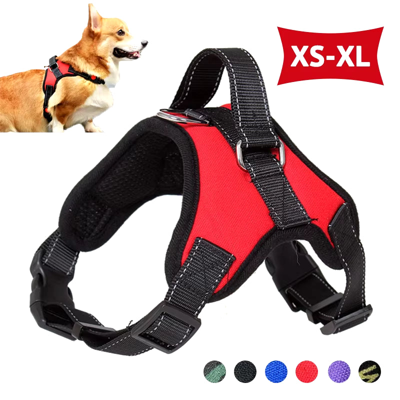 Saddle Dog Harness Reflective Adjustable Pet Harness No Pull Walking Training Small Medium Large Big Dogs Chest Strap Product