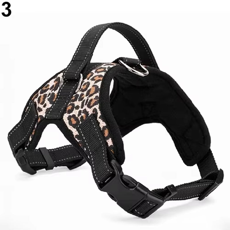 Large Soft Adjustable Dog Harness Pet Walk Out Hand Chest Body Strap for Dog Vest Collar Big Harness for Small Medium Large Dog