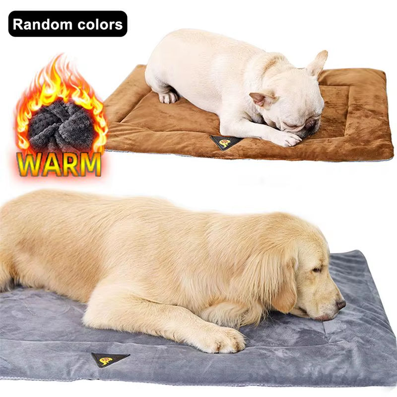 Self Heating Pet Bed Comfortable Flannel Dog Mat Elderly Pets Cat Warmer Winter Thermal Supplies Waterproof Warming Pad