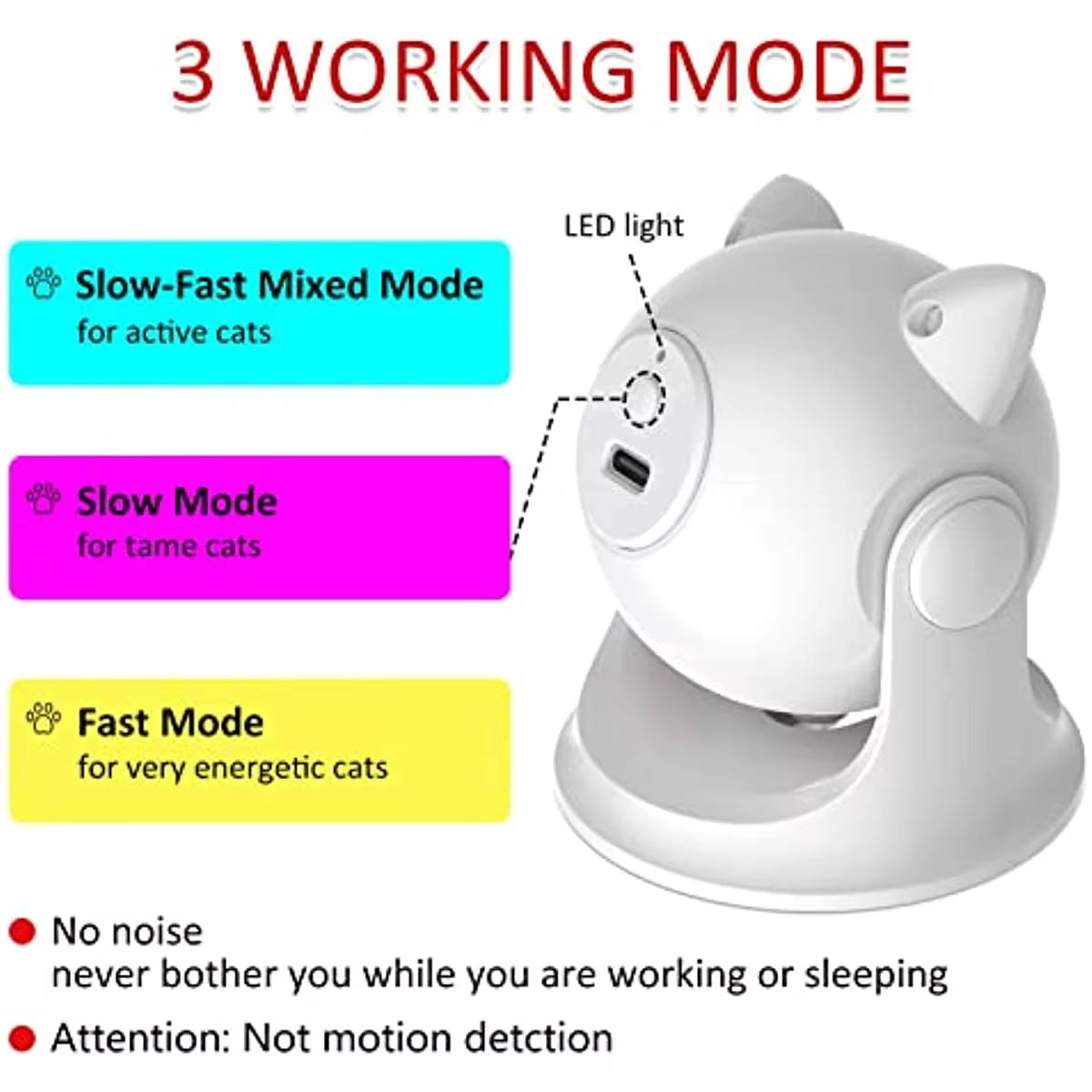 Rechargeable Motion-Activated Laser Toy