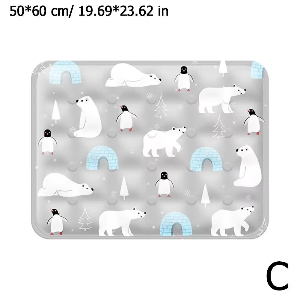 New Dog Cooling Mat Summer Pet Cat Cold Bed for Small Big Dogs Pet Accessories Cat Durable Blanket Sofa Cat Ice Pad Blanket Q5U9