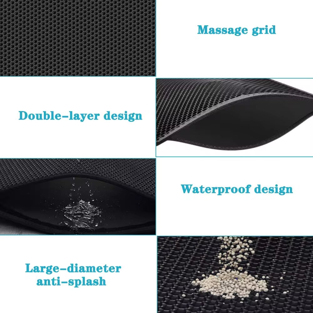 double layer waterproof cat litter mat